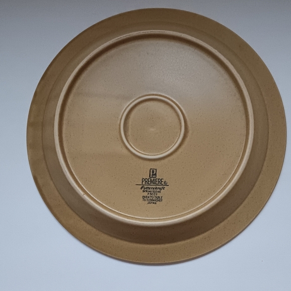 Premiere Potterskraft Springscene 12.5" Plate Vintage Retro - Picture 2 of 5